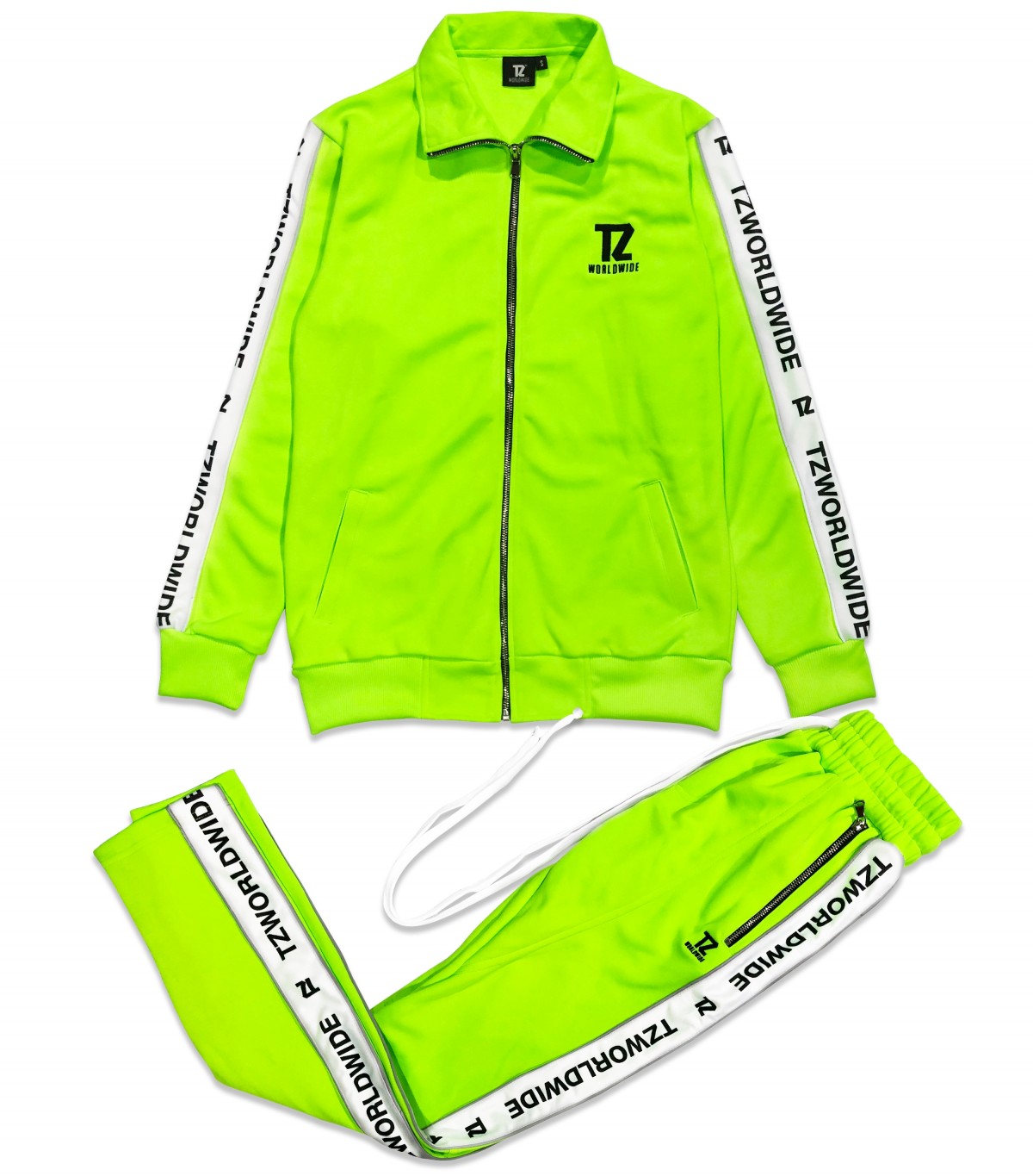 green tracksuit