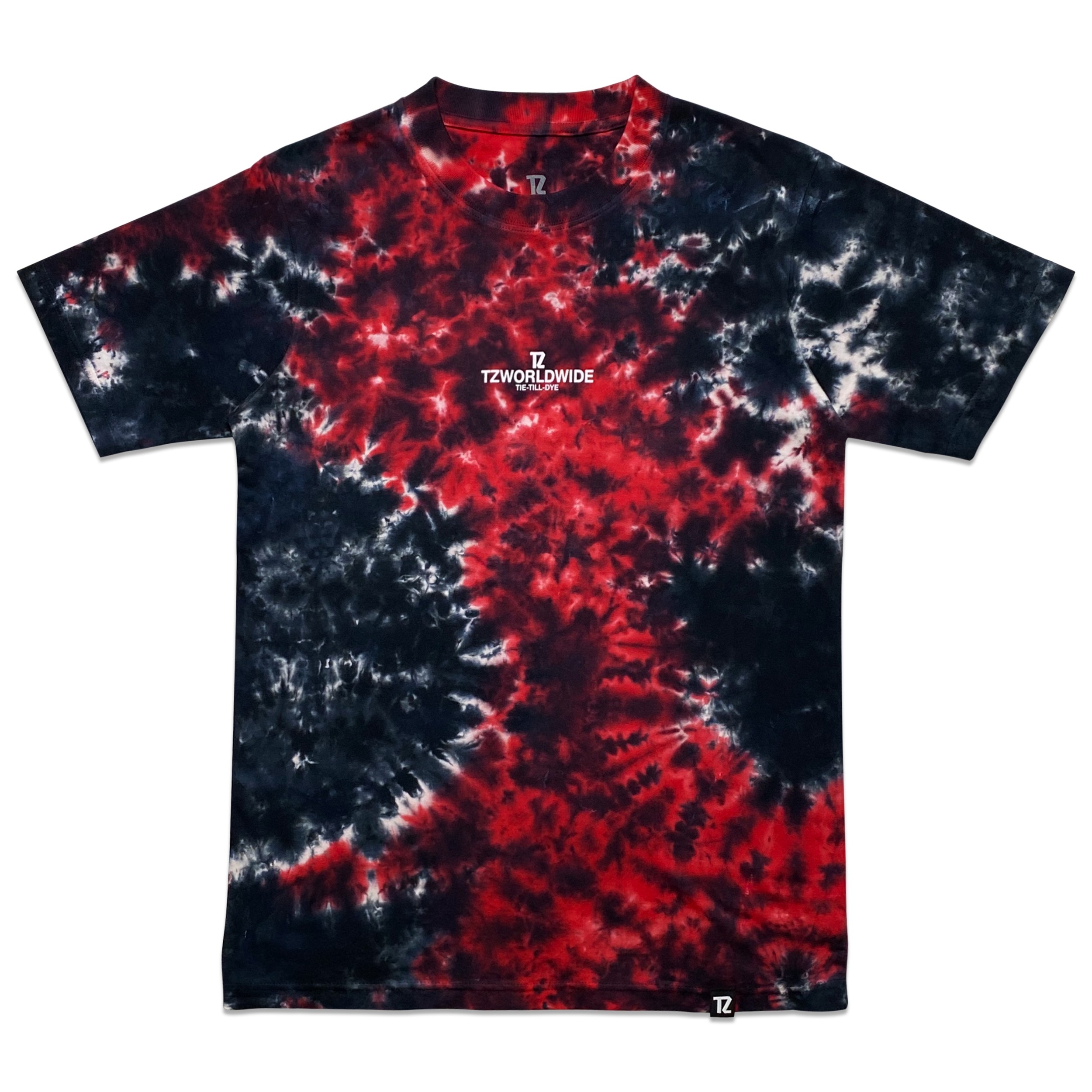 TZ TIE-TILL-DYE - RED & BLACK Size XL