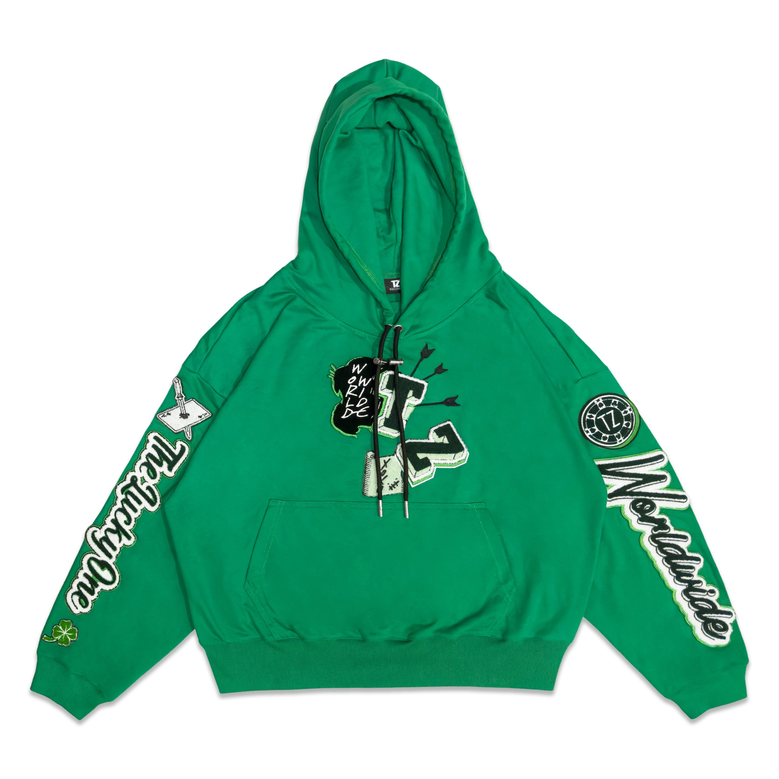 TZ Lucky Green Hoodie Size L