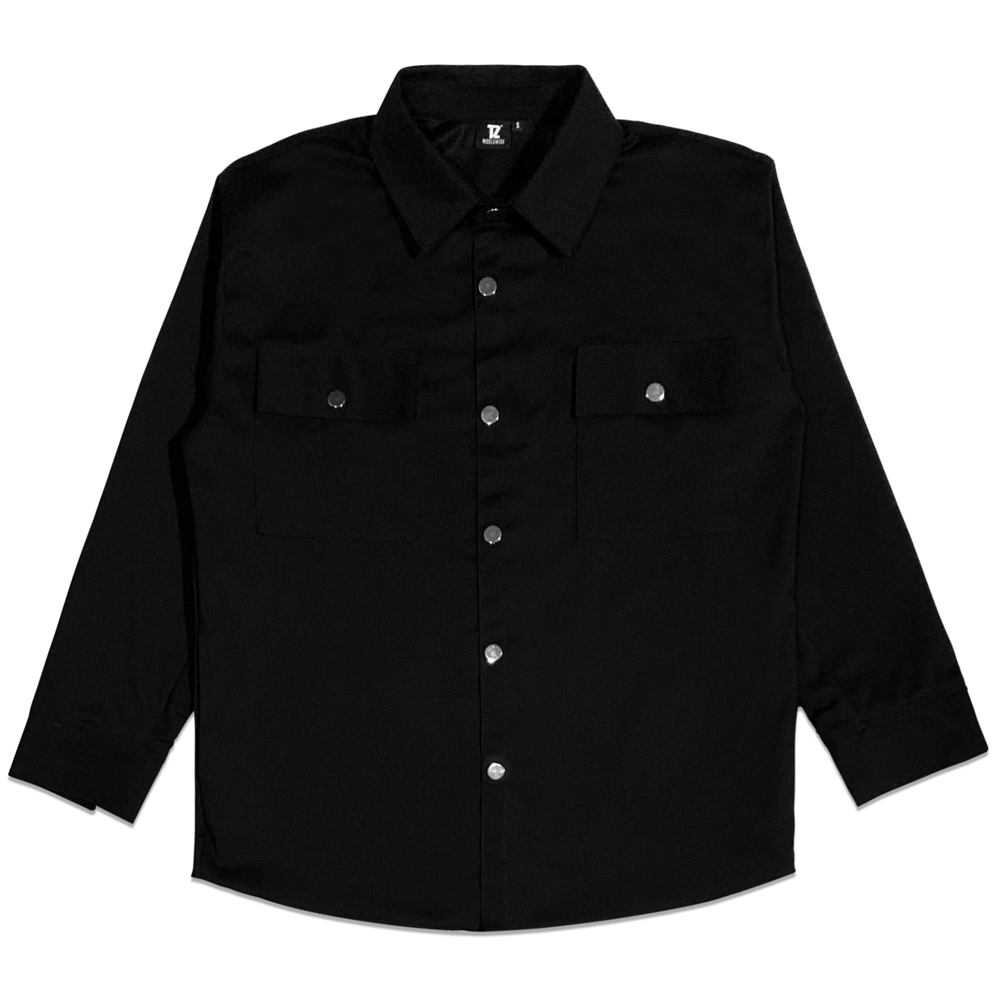 TZ OVERSIZED SHIRT JACKET - Black Size S