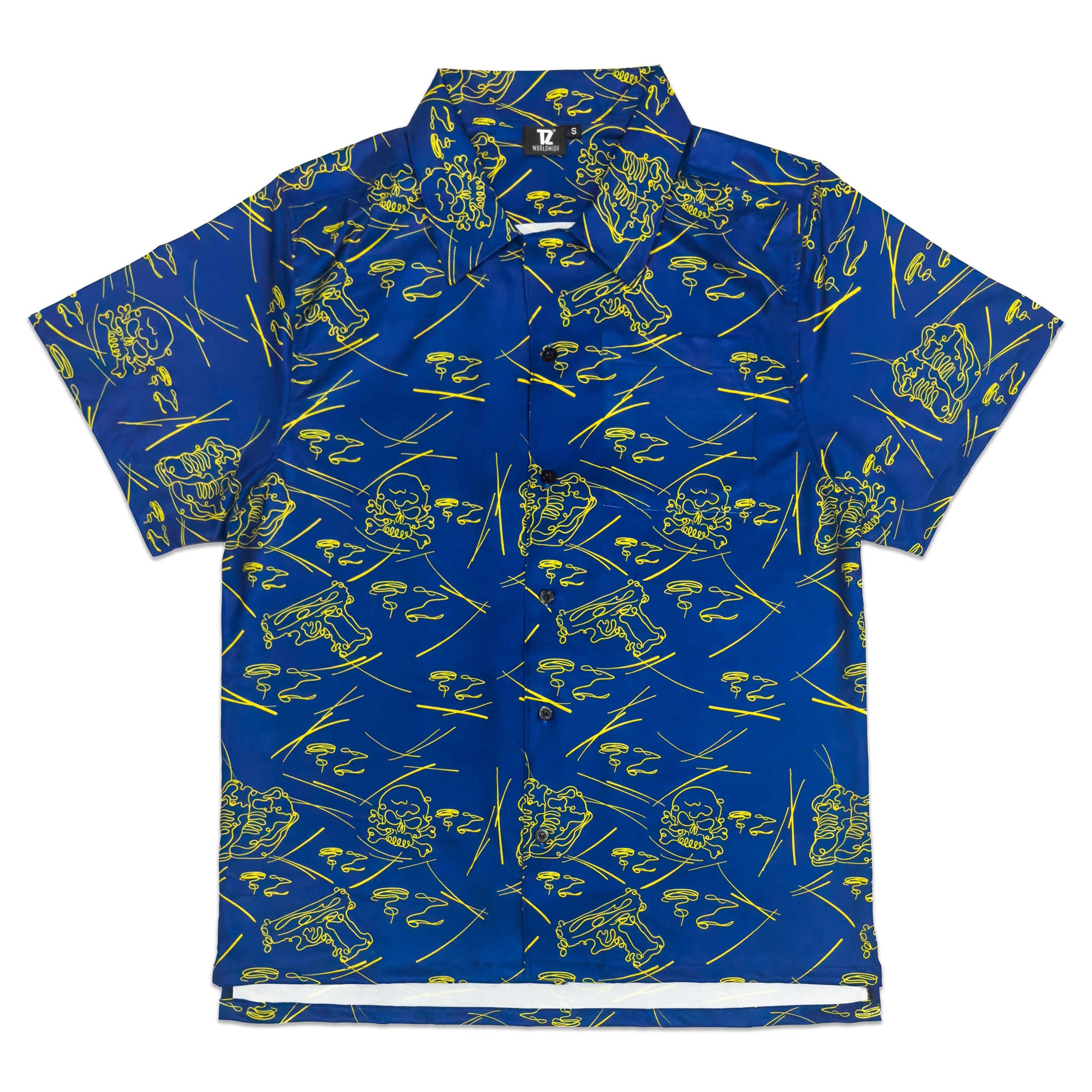 TZ DANGEROUS SHORT SLEEVE SHIRT - BLUE Size S