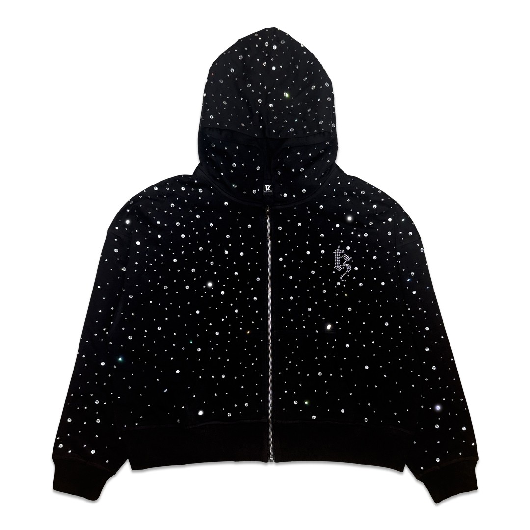 White Diamond Galaxy Hoodie Size XL