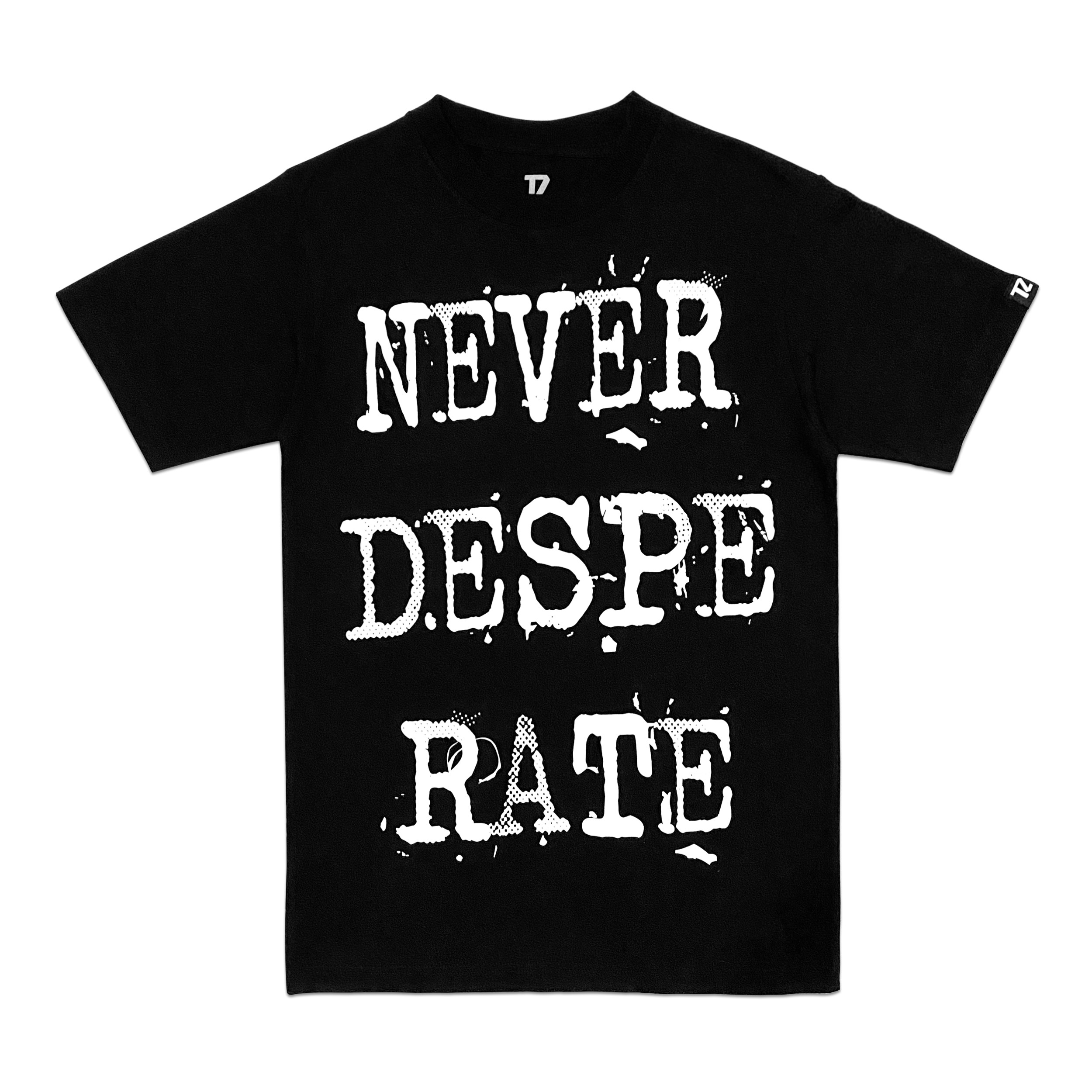 NEVER DESPERATE - BLACK Size M