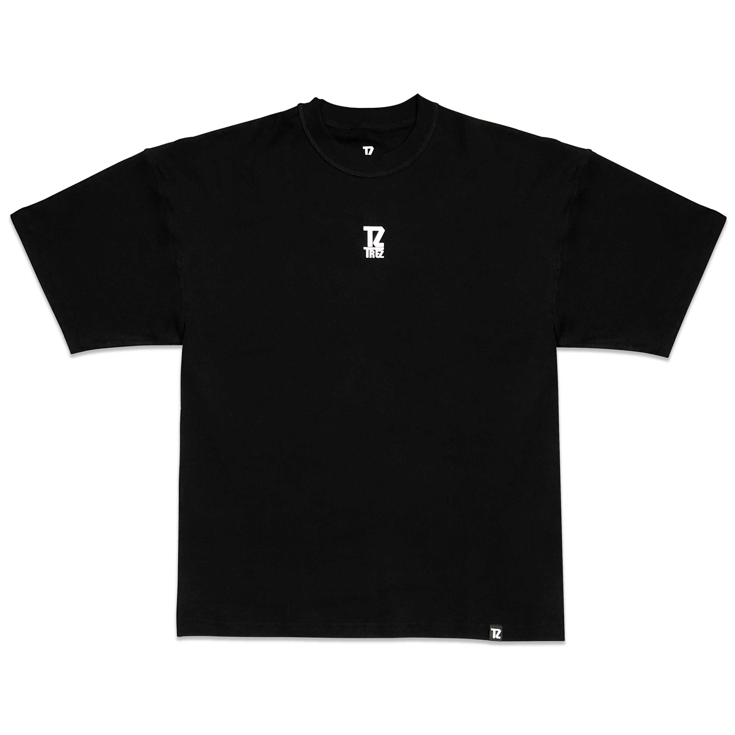 TZ Heavy Jersey Inside Out Tee - Black Size S