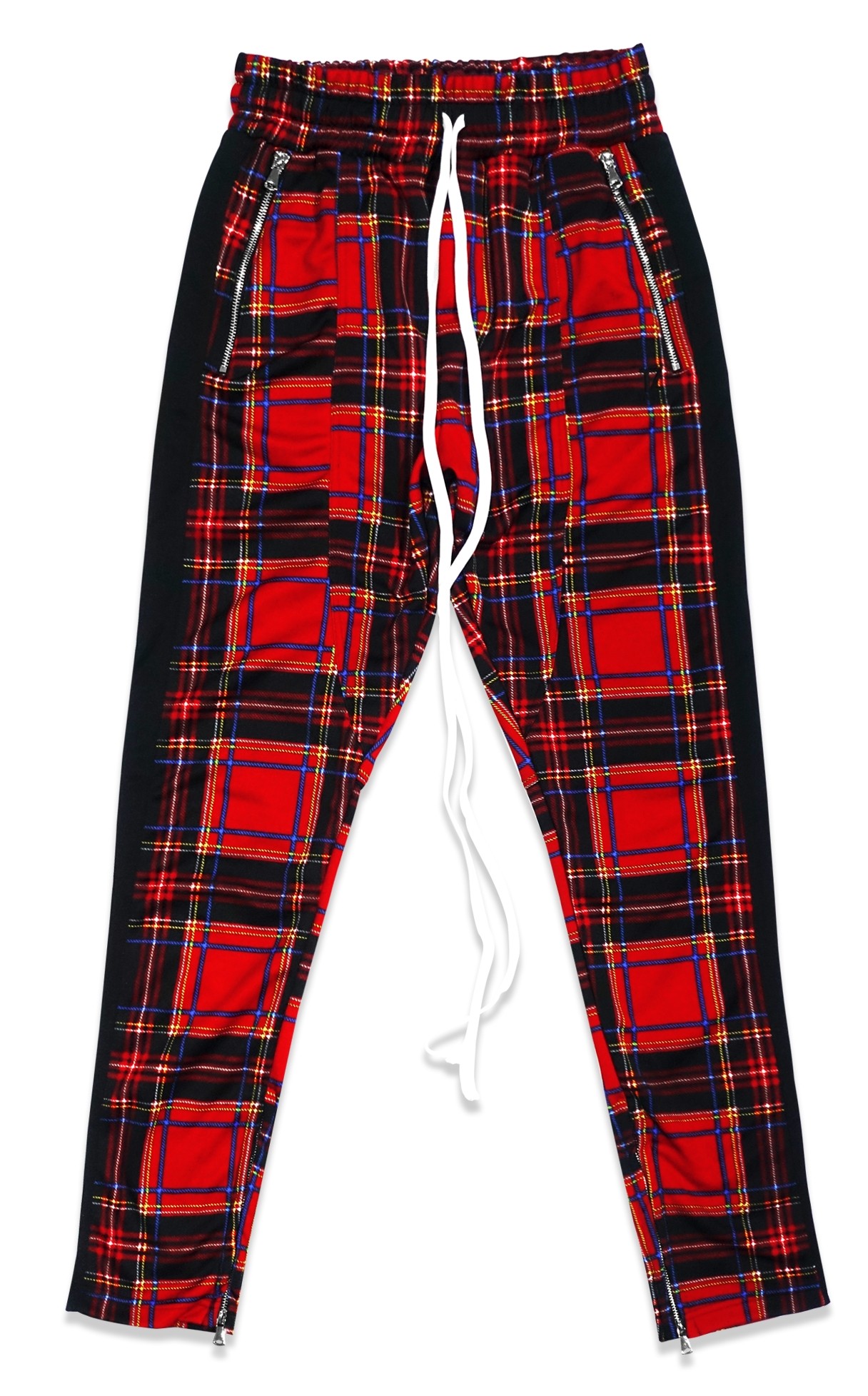 TZ Plaid Track Pants - Red Size M