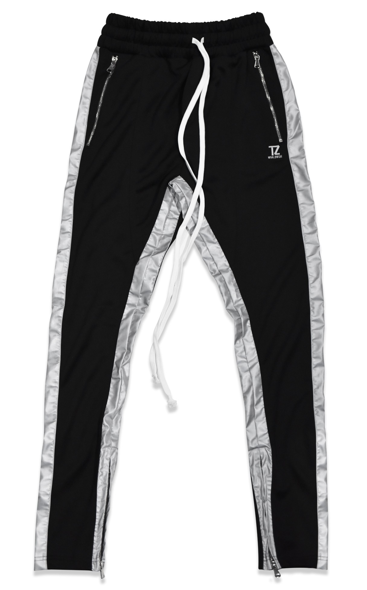 rainbow reflective track pants