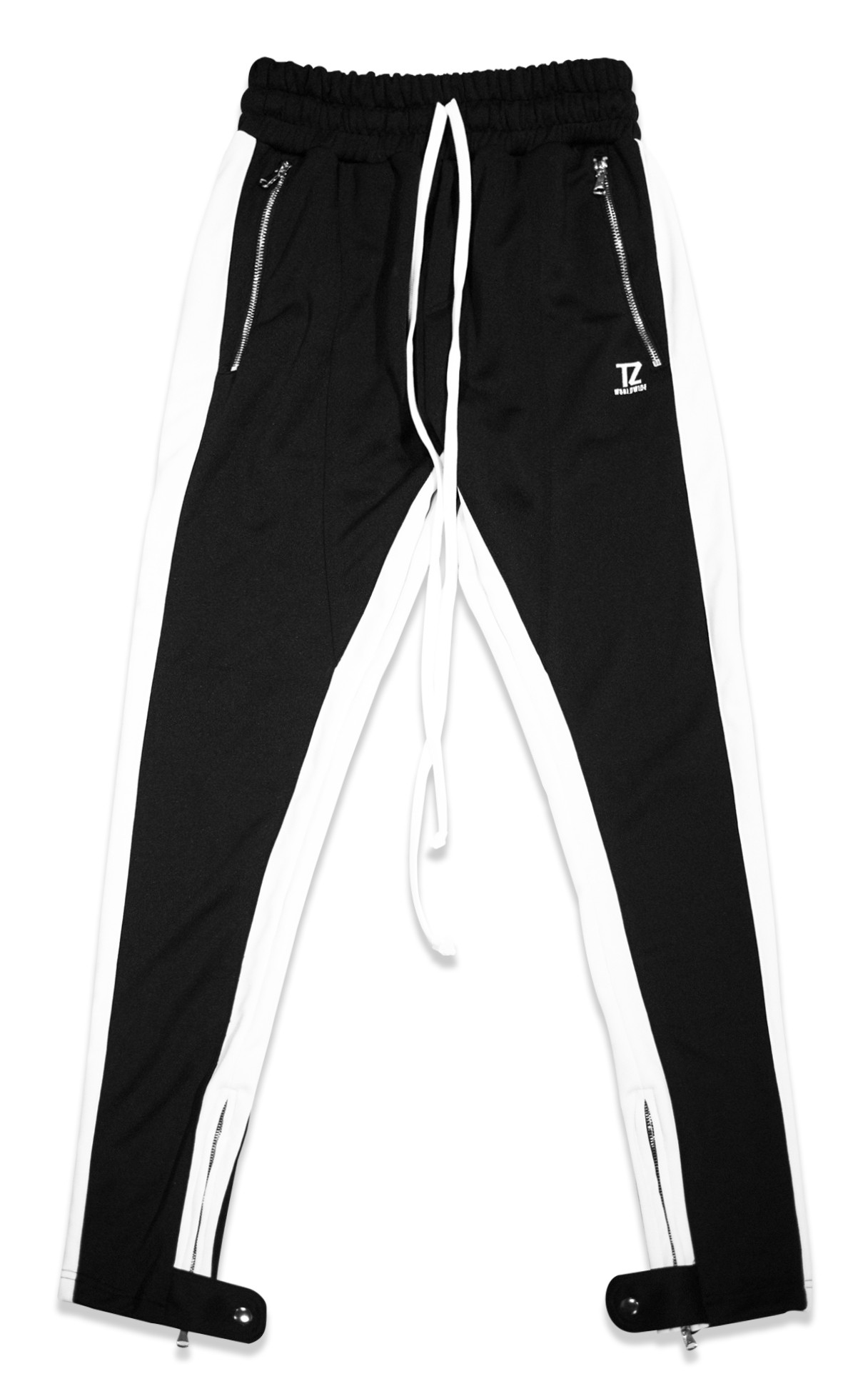 TZ TRACK PANTS V2 (BLACK/WHITE) Size S