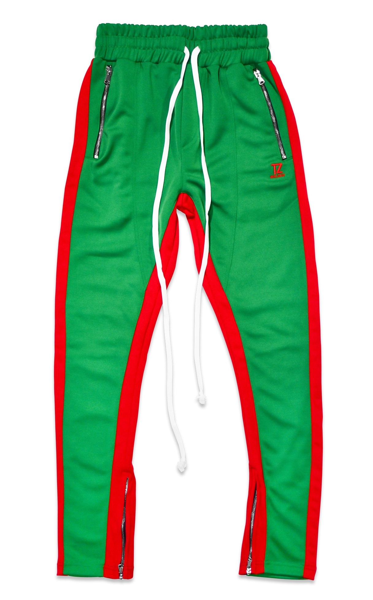 TZ TRACK PANTS (GREEN/RED) Size S