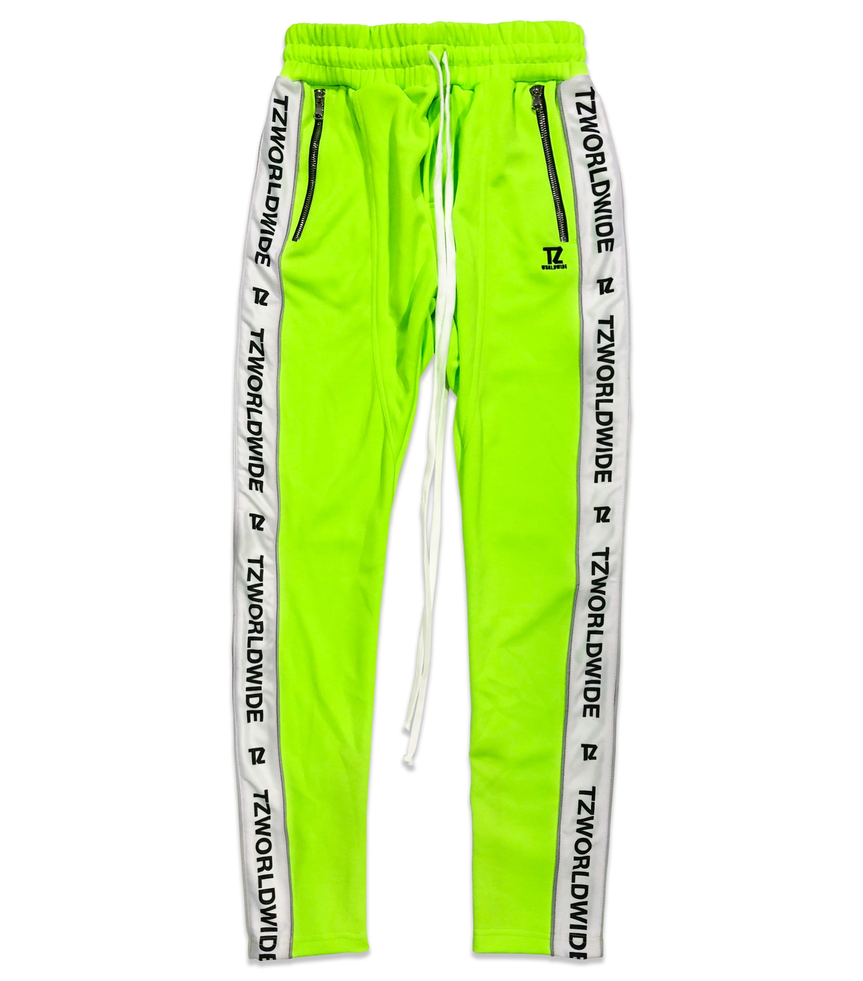 TZWORLDWIDE Track Pants - Green Neon