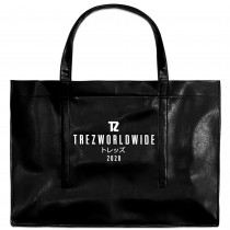 TZ LEATHER OVERSIZED TOTE BAG