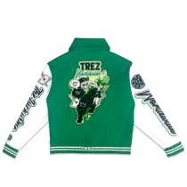 TZWORLDWIDE Varsity Jacket - Lucky Green Size XL