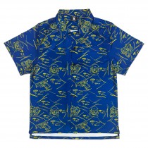 TZ DANGEROUS SHORT SLEEVE SHIRT - BLUE Size M