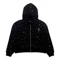 White Diamond Galaxy Hoodie Size M