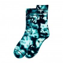 TZ TIE-TILL-DYE SOCKS - GREEN & BLACK