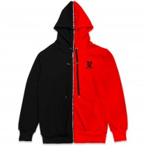 TZ Half Hoodie Red/Black Size S