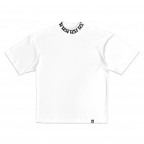 TZ MONOGRAM RIB OVERSIZED TEE - WHITE