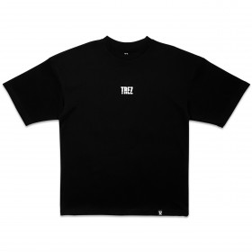 TZ Split Ambigram Oversized Tee - Black