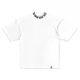 TZ MONOGRAM RIB OVERSIZED TEE - WHITE