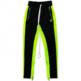 TZ TRACK PANTS (BLACK/Green Neon)