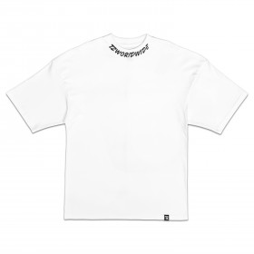TZ Neckline Signature Oversized Tee - White