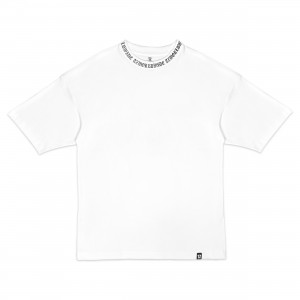 TZ RIB OVERSIZED TEE - WHITE