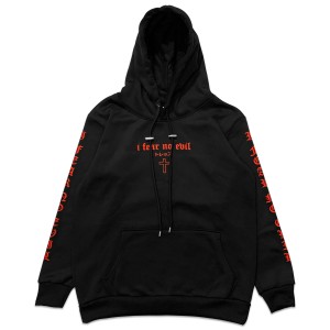 I Fear No Evil Hoodie - Black/Red Size M