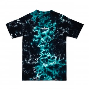 TZ TIE-TILL-DYE - GREEN & BLACK Size XL