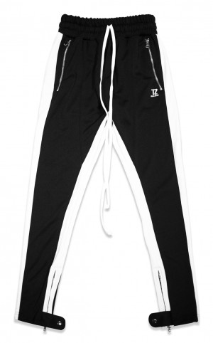 TZ TRACK PANTS V2 (BLACK/WHITE) Size S