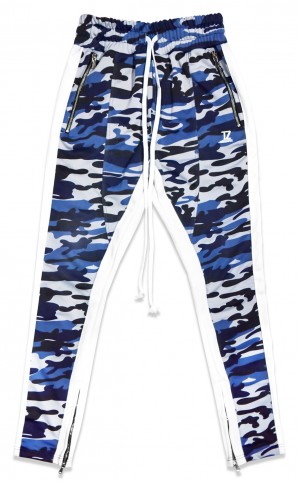 TZ TRACK PANTS Camo Blue Size S