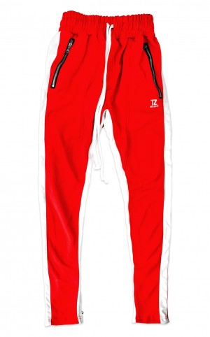 TZ TRACK PANTS (RED/WHITE)