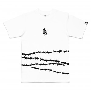 TZ Barbed Wire Tee - White Size XL