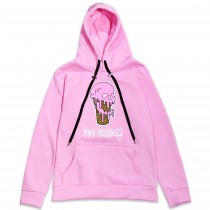 Ice Skream Hoodie Pink Size S