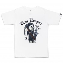 Trez Reaper White Tee (Glow in the Dark) Size XL