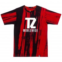 TZ Red & Black Tie-dye tee (Glow in the Dark) Size XL